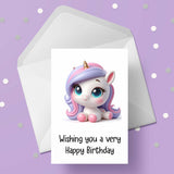 Unicorn 01 Edible Icing Cake Topper