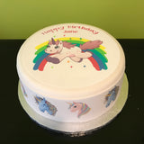 Unicorn 01 Edible Icing Cake Topper