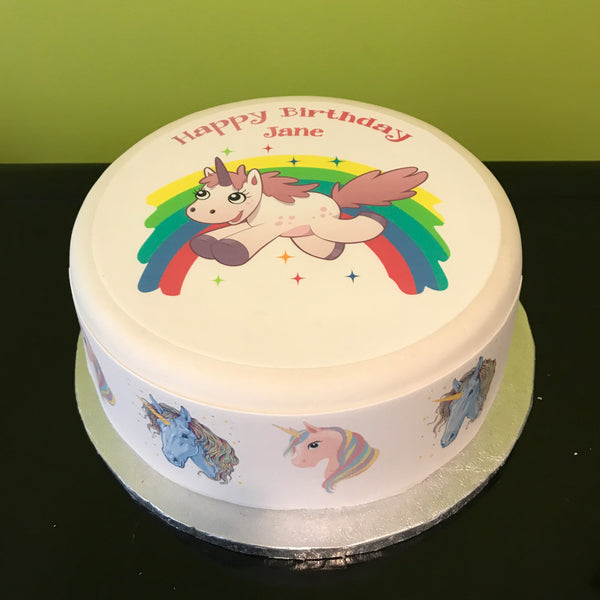 Unicorn 01 Edible Icing Cake Topper