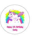 Unicorn 01 Edible Icing Cake Topper