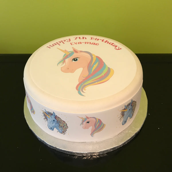 Unicorn 02 Edible Icing Cake Topper