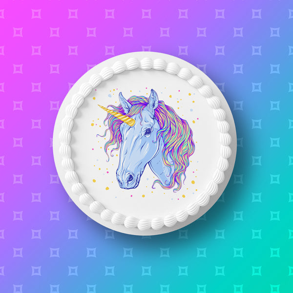 Unicorn 03 Edible Icing Cake Topper