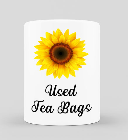 Used Tea Bag Holder 07 - Sunflower design
