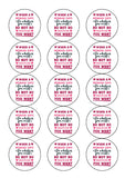 Valentine's Day Edible Icing Cake Topper 06