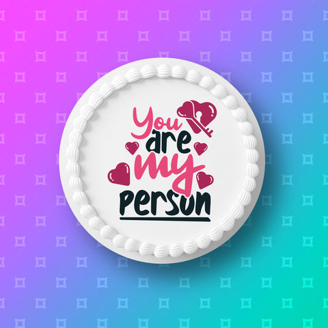 Valentine's Day Edible Icing Cake Topper 07
