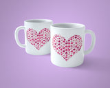 Valentine's Day Mug 12 - Beautiful pink love hearts