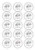 Valentine's Day Edible Icing Cake Topper 25