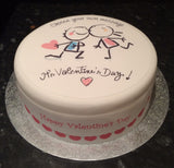 Valentine's Day Edible Icing Cake Topper 25