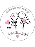 Valentine's Day Edible Icing Cake Topper 25