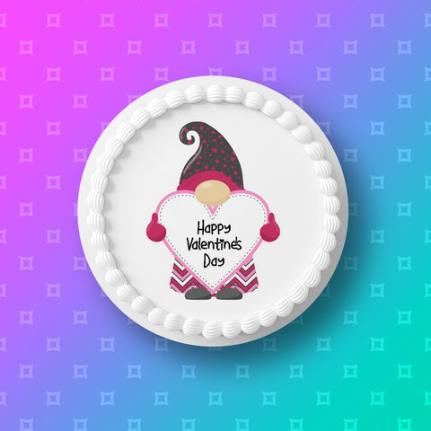 Valentine's Day Edible Icing Cake Topper 02 - I Love You Gonk