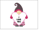 Valentine's Day Edible Icing Cake Topper 02 - I Love You Gonk