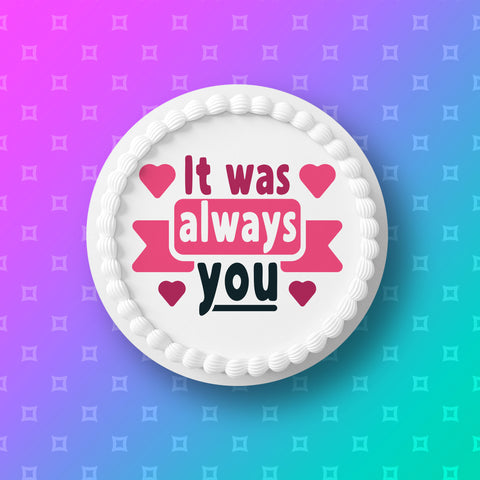 Valentine's Day Edible Icing Cake Topper 05