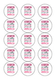 Valentine's Day Edible Icing Cake Topper 26