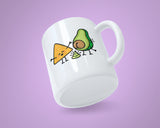 Vegetarian / Vegan Mug 01 - Funny Avocado & Nacho