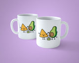 Vegetarian / Vegan Mug 01 - Funny Avocado & Nacho