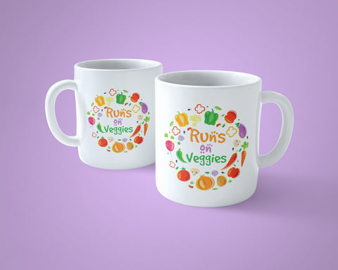 Vegetarian / Vegan Mug 03 - Runs on veggies