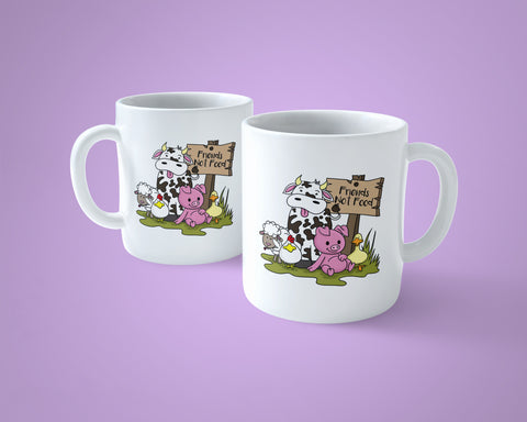 Vegetarian / Vegan Mug 02 - Friends not food