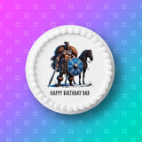 Viking 01 Edible Icing Cake Topper