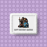 Viking 02 Edible Icing Cake Topper