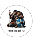 Viking 02 Edible Icing Cake Topper
