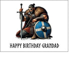 Viking 02 Edible Icing Cake Topper