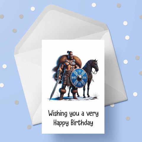 Viking 01 Birthday Card