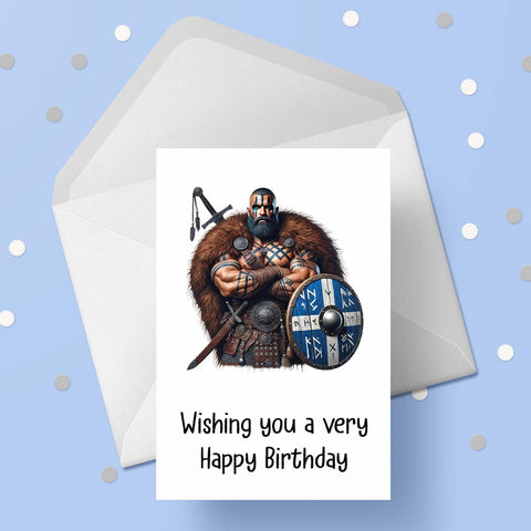 Viking 03 Birthday Card