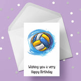 Volleyball Birthday Card