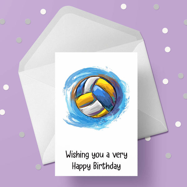 Volleyball Birthday Card