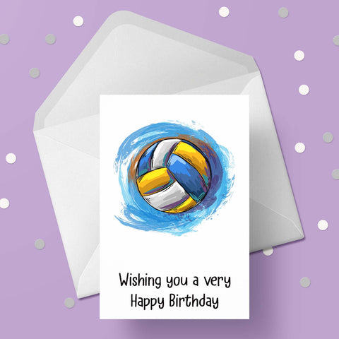 Volleyball Birthday Card