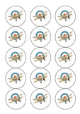WW2 Plane Edible Icing Cake Topper or Ribbon