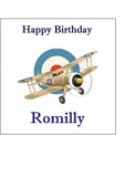 WW2 Plane Edible Icing Cake Topper or Ribbon