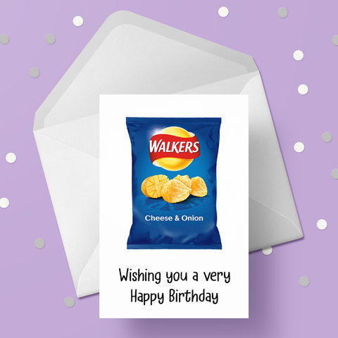 Walkers Crisps Birthday Card