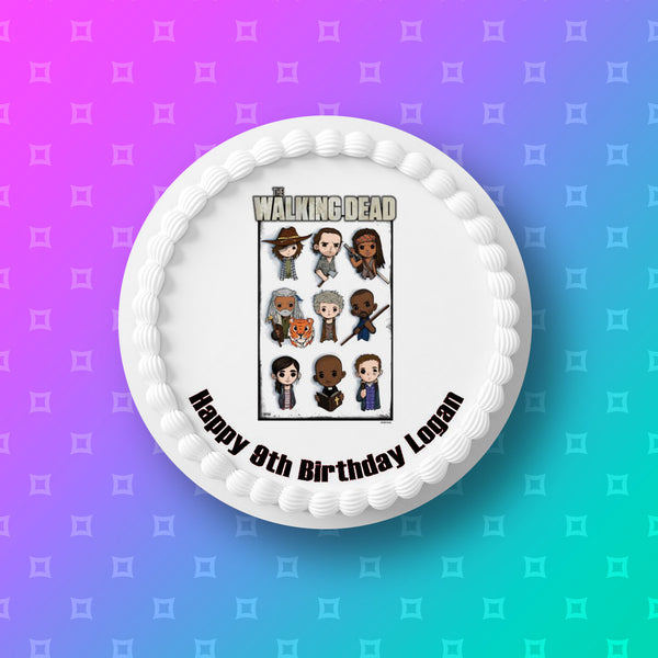 The Walking Dead 09 Edible Icing Cake Topper