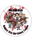 The Walking Dead 12 Edible Icing Cake Topper
