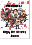 The Walking Dead 12 Edible Icing Cake Topper