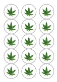 Weed, Marijuana Edible Icing Cake Topper 01
