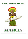 Weed, Marijuana Edible Icing Cake Topper 02