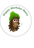 Weed, Cannabis, Marijuana Edible Icing Cake Topper 03