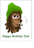 Weed, Cannabis, Marijuana Edible Icing Cake Topper 03