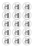 Weed, Cannabis, Marijuana Edible Icing Cake Topper 06