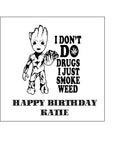 Weed, Cannabis, Marijuana Edible Icing Cake Topper 06