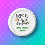 Weed, Cannabis, Marijuana Edible Icing Cake Topper 09
