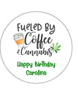 Weed, Cannabis, Marijuana Edible Icing Cake Topper 09