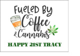 Weed, Cannabis, Marijuana Edible Icing Cake Topper 09