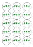 Weed, Cannabis, Marijuana Edible Icing Cake Topper 11 - Super Lucky