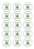 Weed, Cannabis, Marijuana Edible Icing Cake Topper 13