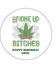 Weed, Cannabis, Marijuana Edible Icing Cake Topper 13