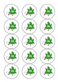 Weed, Cannabis, Marijuana Edible Icing Cake Topper 15 - Funny skunk leaf