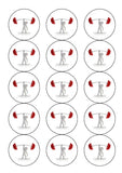 Weight Lifting 01 Edible Icing Cake Topper or Ribbon
